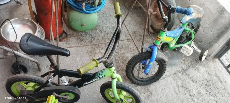 Bicicleta infantil verde