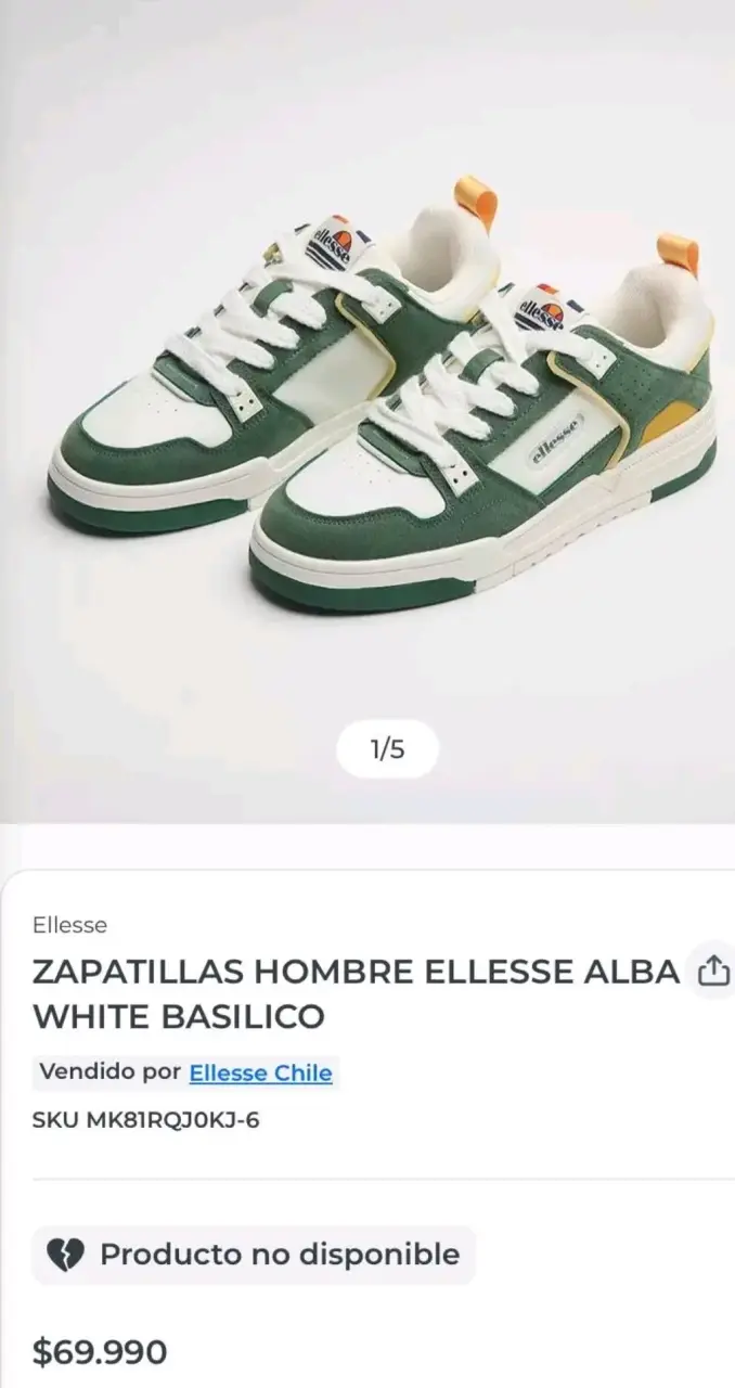 Zapatillas Hombre Ellesse Verde - 1