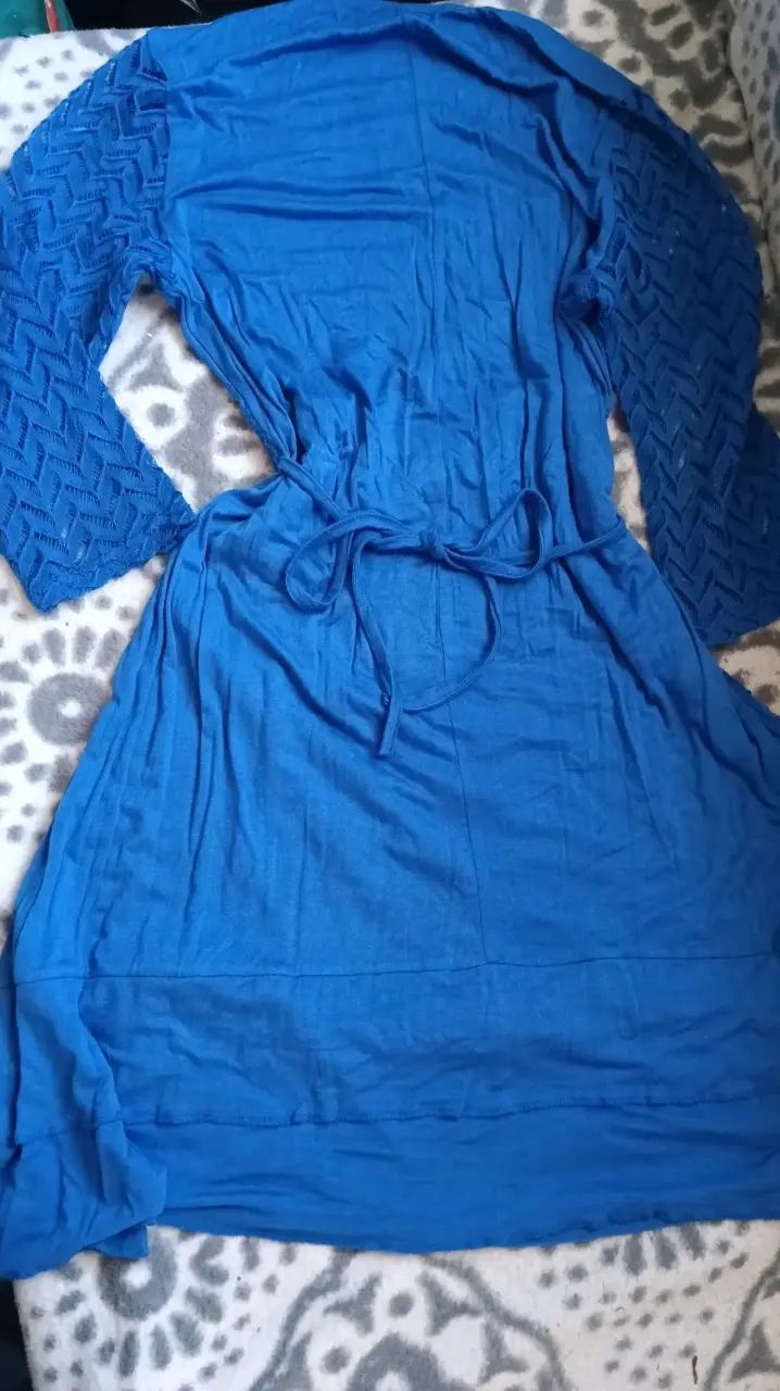 Vestido azul tejido - 3