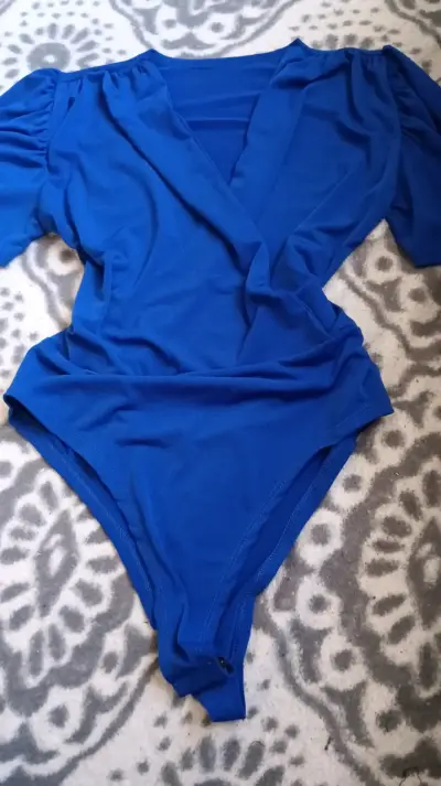 Body azul de manga corta - miniatura 2