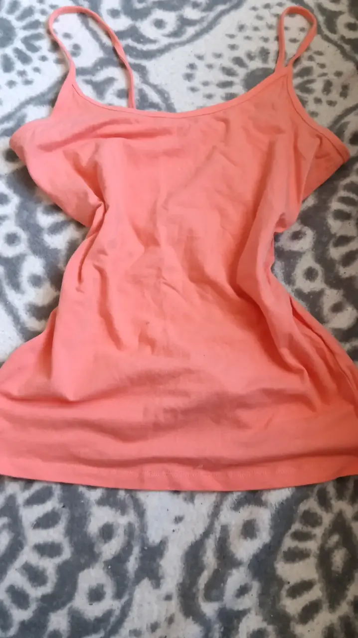 Polera casual color coral - 1