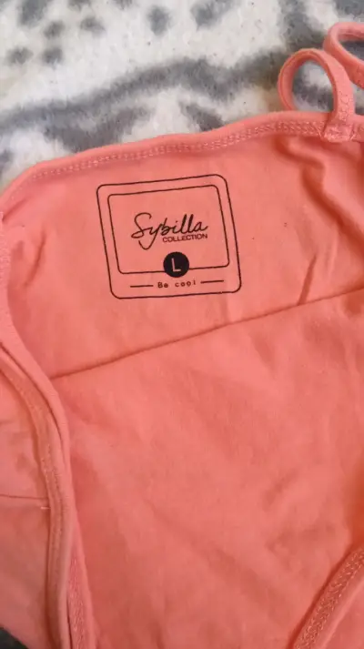 Polera casual color coral - miniatura 3