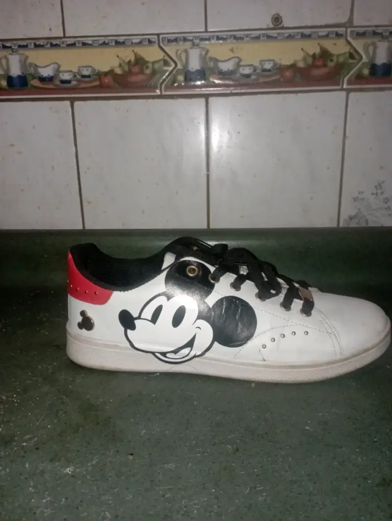 Zapatillas Mickey Mouse blancas
