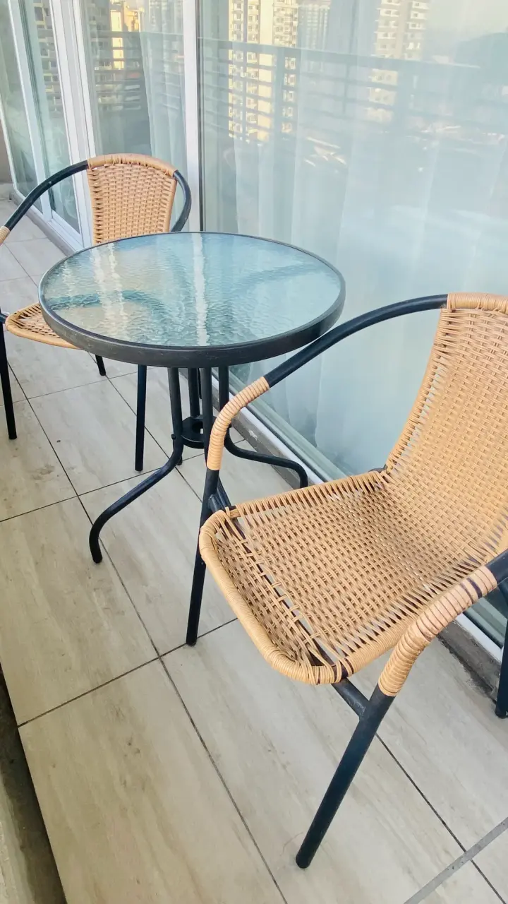 Set terraza con mesa redonda - 2