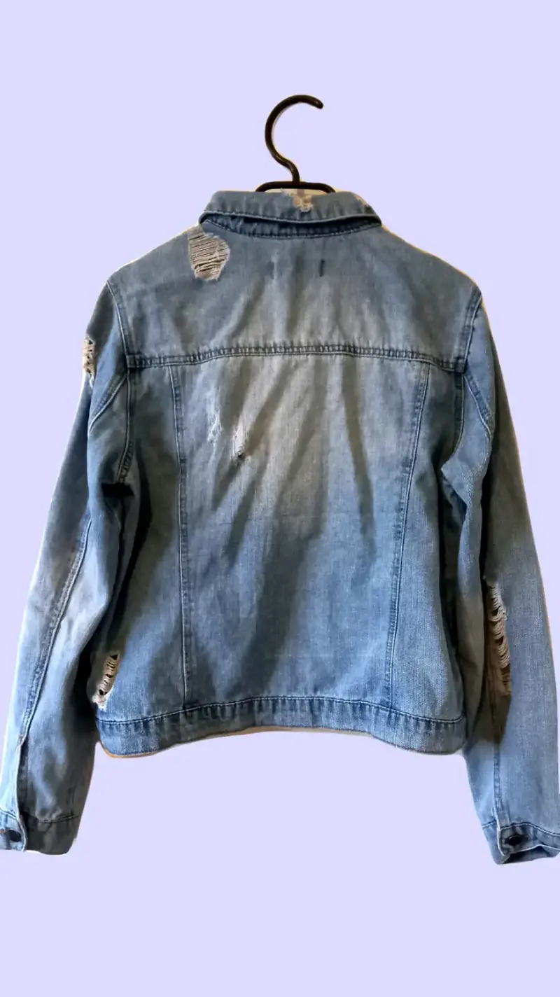 Chaqueta de mezclilla desgastada - 2