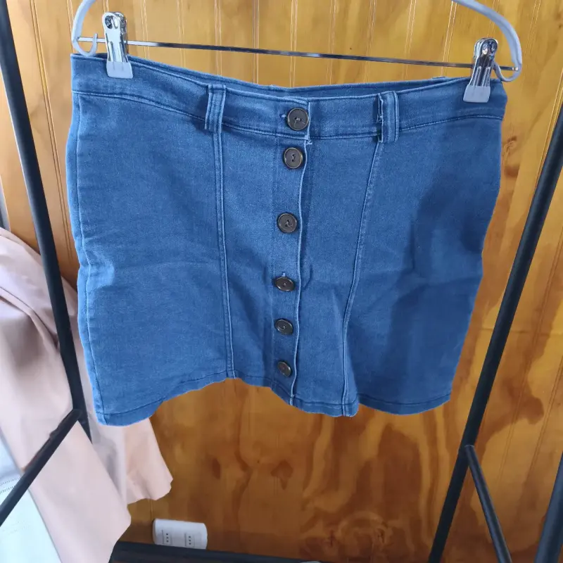 Falda de mezclilla azul - 1