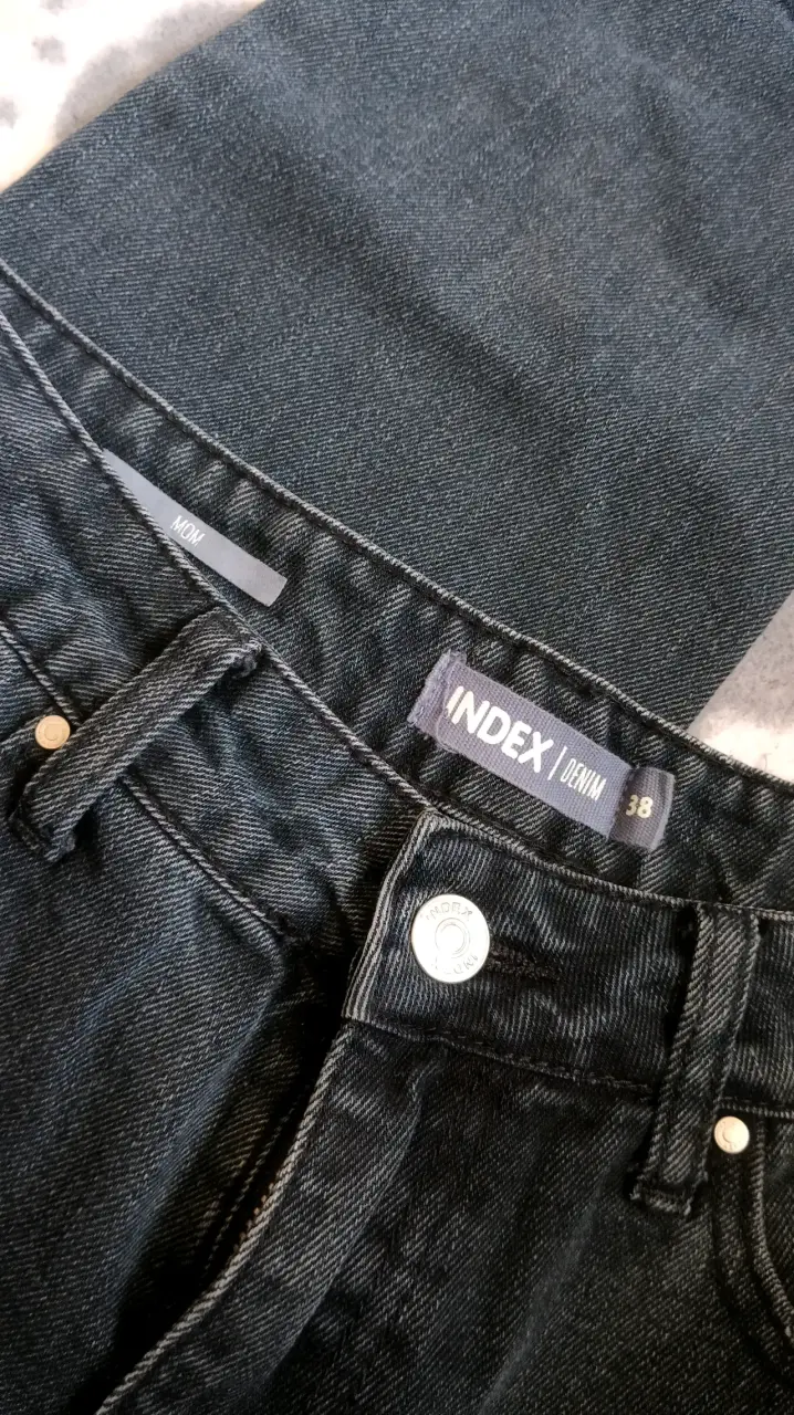 Mom Jeans negros INDEX talla 38 - 1