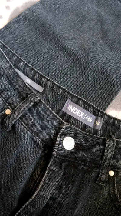 Mom Jeans negros INDEX talla 38 - miniatura 1