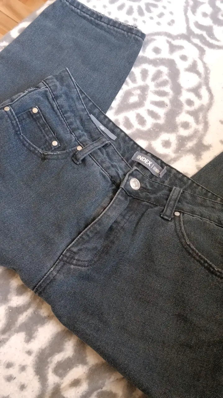 Mom Jeans negros INDEX talla 38 - 4