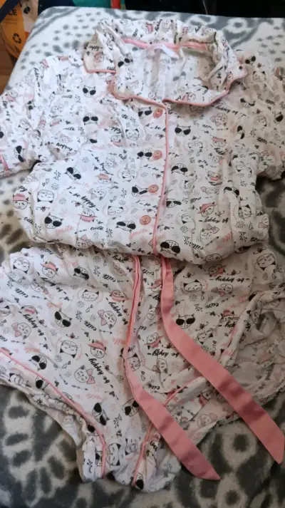 Pijama corto estampado gatitos - miniatura 1