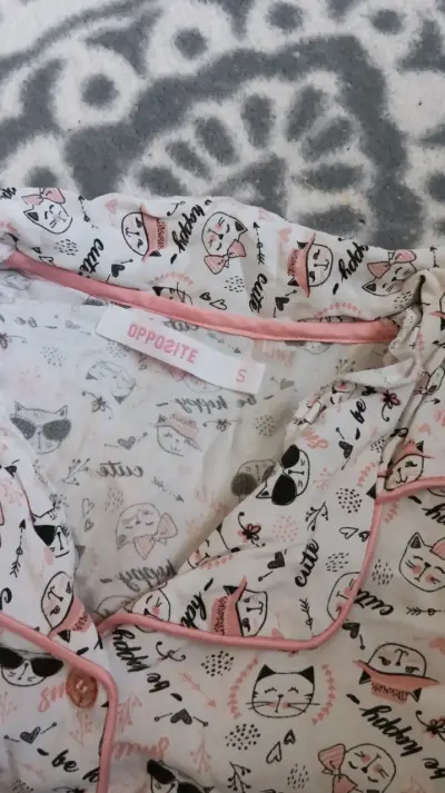 Pijama corto estampado gatitos - miniatura 2