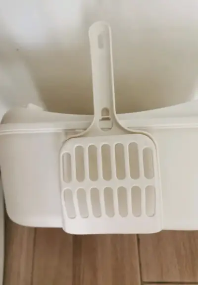 Arenero + pala con soporte (beige) - miniatura 4