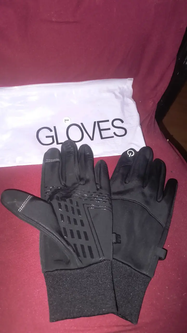 Guantes negros táctiles nuevos