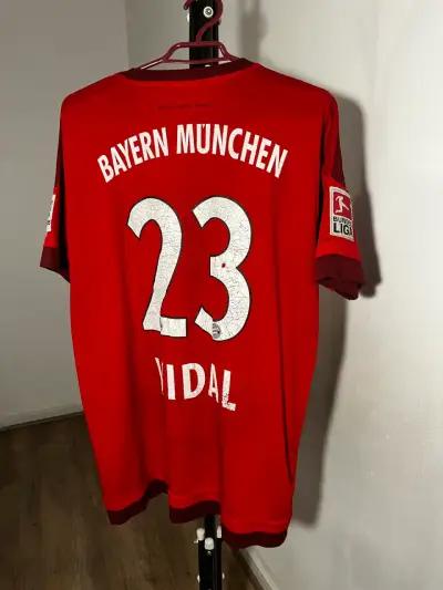 Camiseta roja FC Bayern Munich Adidas - miniatura 2
