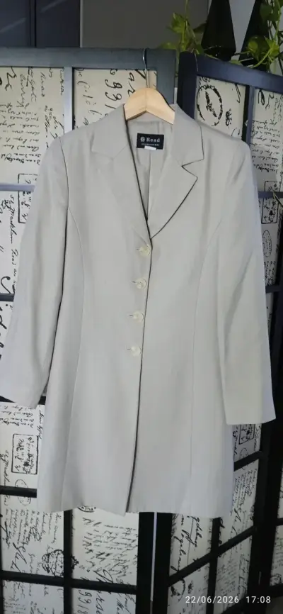 Blazer gris claro elegante - miniatura 1