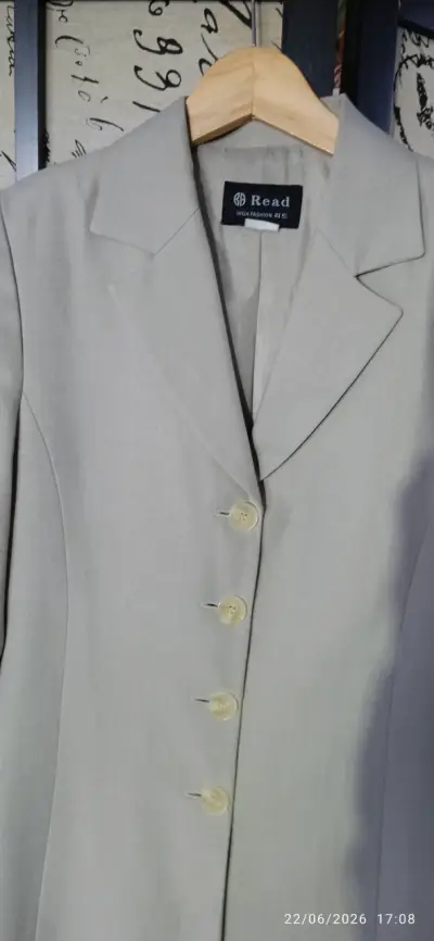 Blazer gris claro elegante - miniatura 2