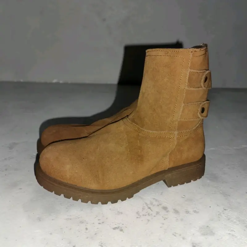 Botines de gamuza marrón