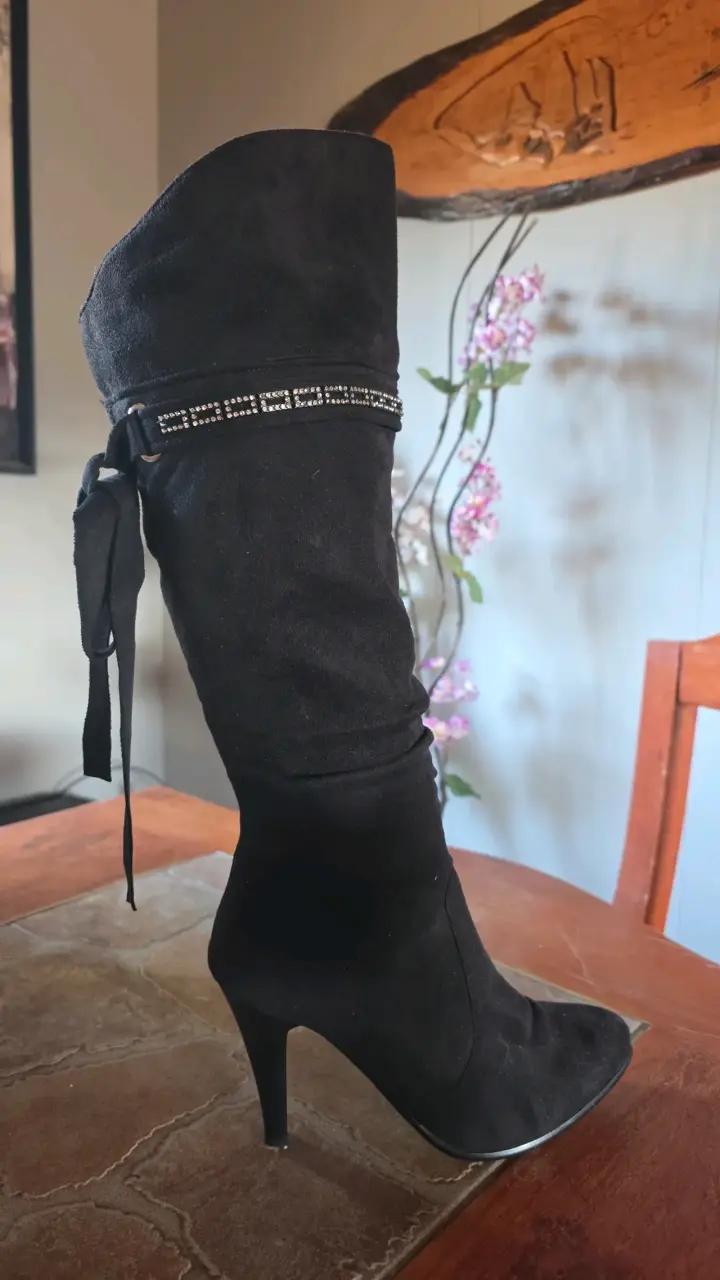 Botas largas camel con pelo - 3