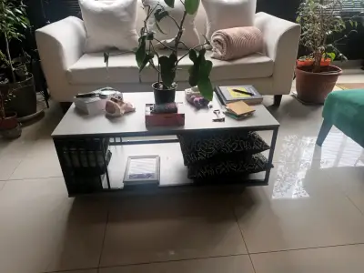 Mesa de centro moderna blanca - miniatura 3