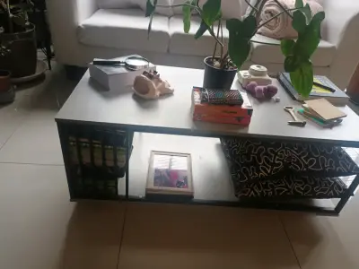 Mesa de centro moderna blanca - miniatura 4