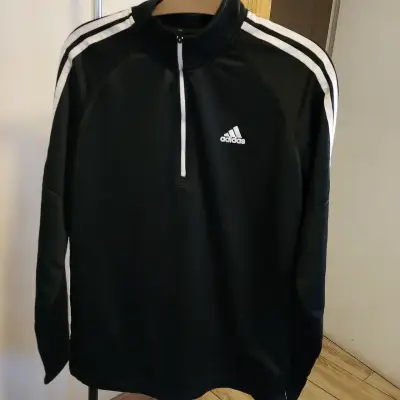 Polera deportiva Adidas negra - miniatura 2