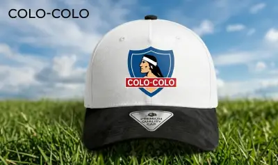 Gorra premium blanca y azul - miniatura 2
