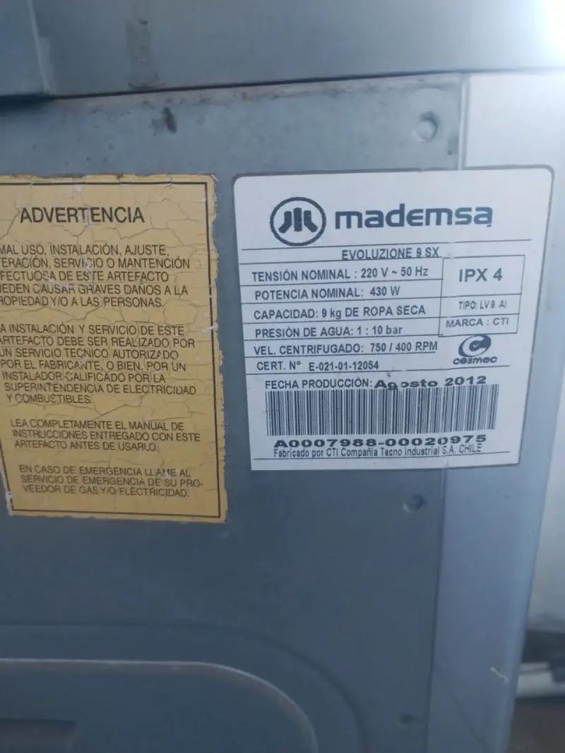 Lavadora automática gris - 4