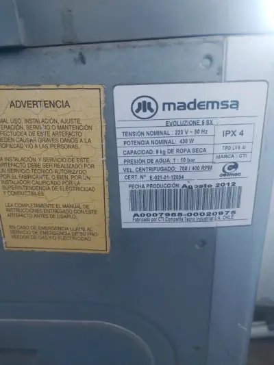Lavadora automática gris - miniatura 4