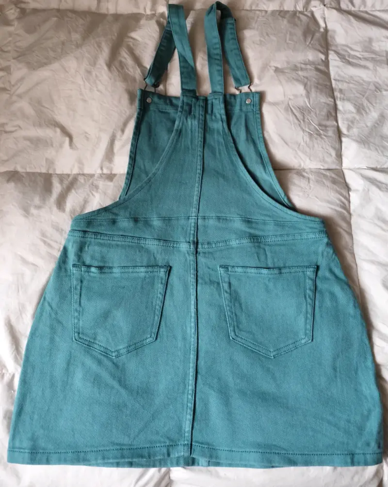 Jardinera mini falda jeans - 2