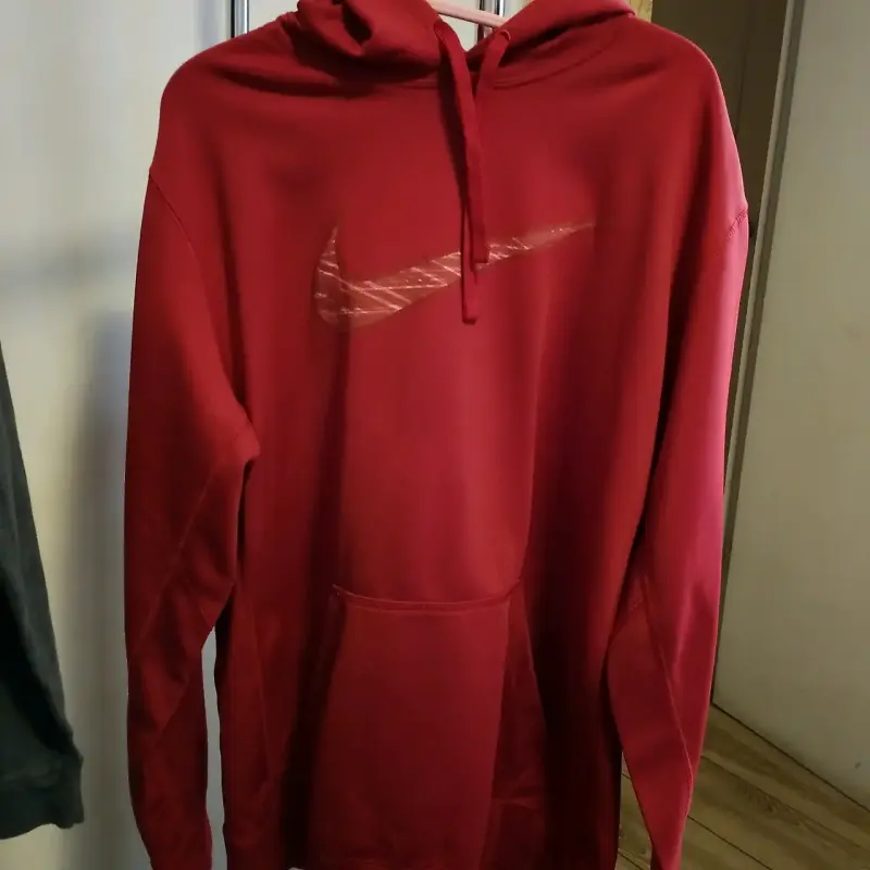Polerón Nike rojo con capucha - 2