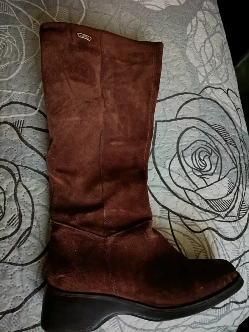 Botas de cuero café(reno) - 1