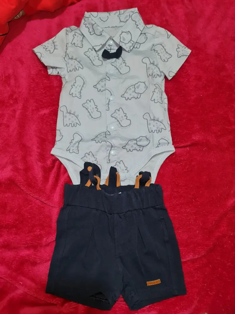 Conjunto body y short bebé