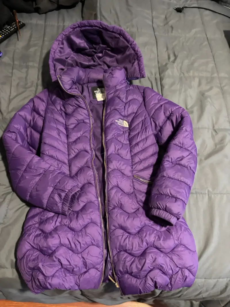 Parka morado North Face niña - 1