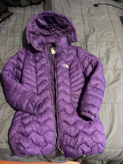 Parka  morado North Face niña - miniatura 1