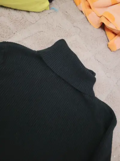 Vestido negro manga larga - miniatura 4