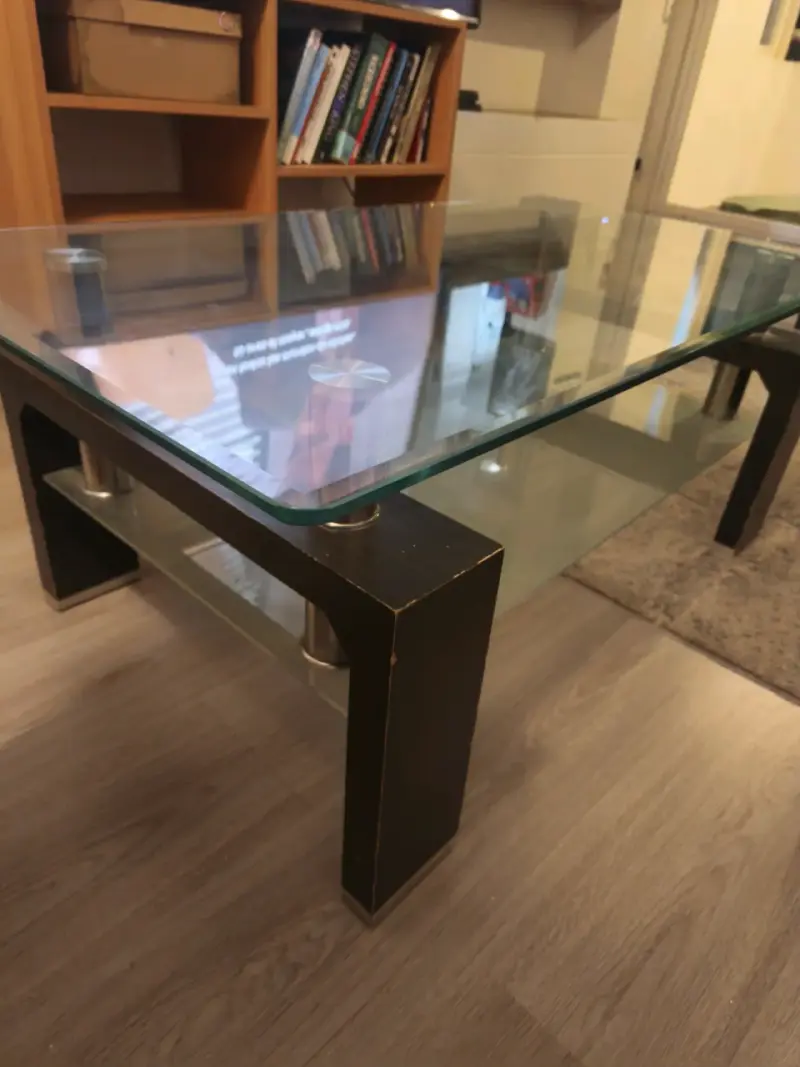 Mesa de centro de vidrio - 1