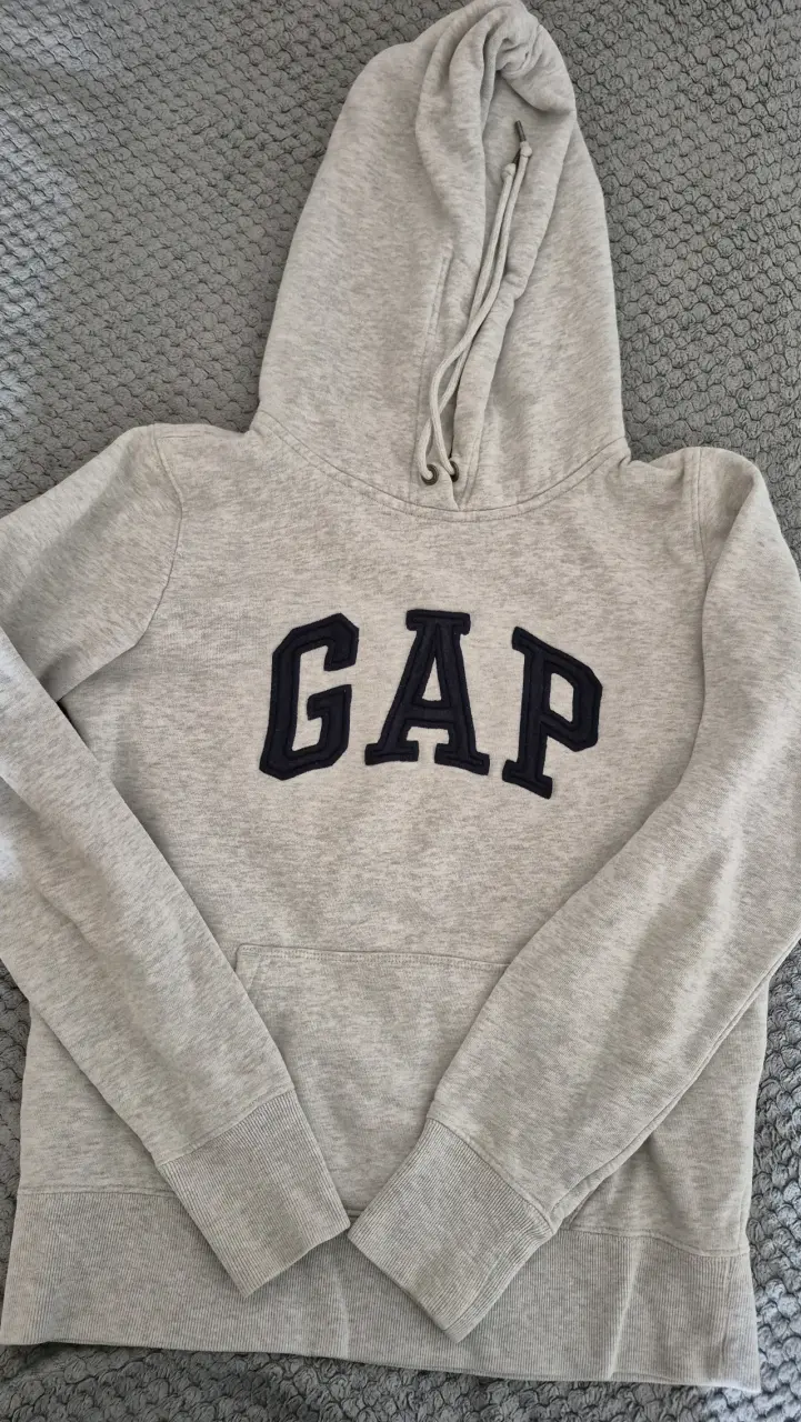 Polerón gris con capucha GAP talla XS original - 1