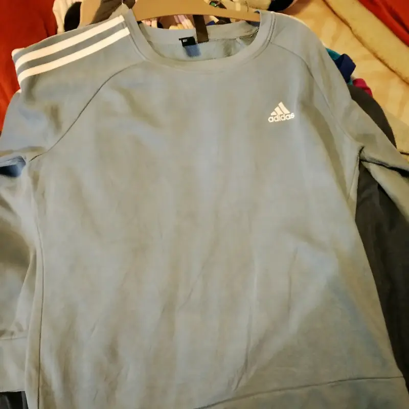 Polerón Adidas azul claro - 1