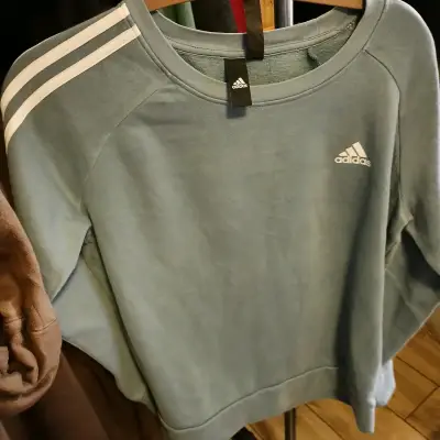Polerón Adidas azul claro - miniatura 2