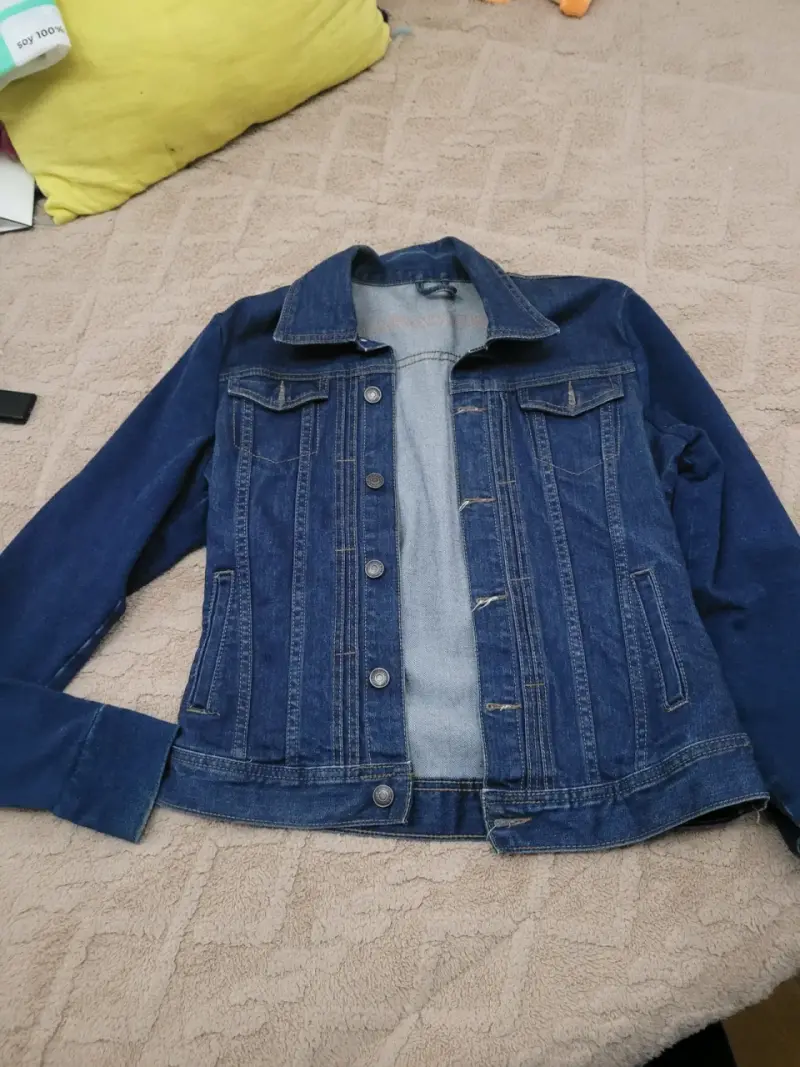 Chaqueta de mezclilla azul - 1