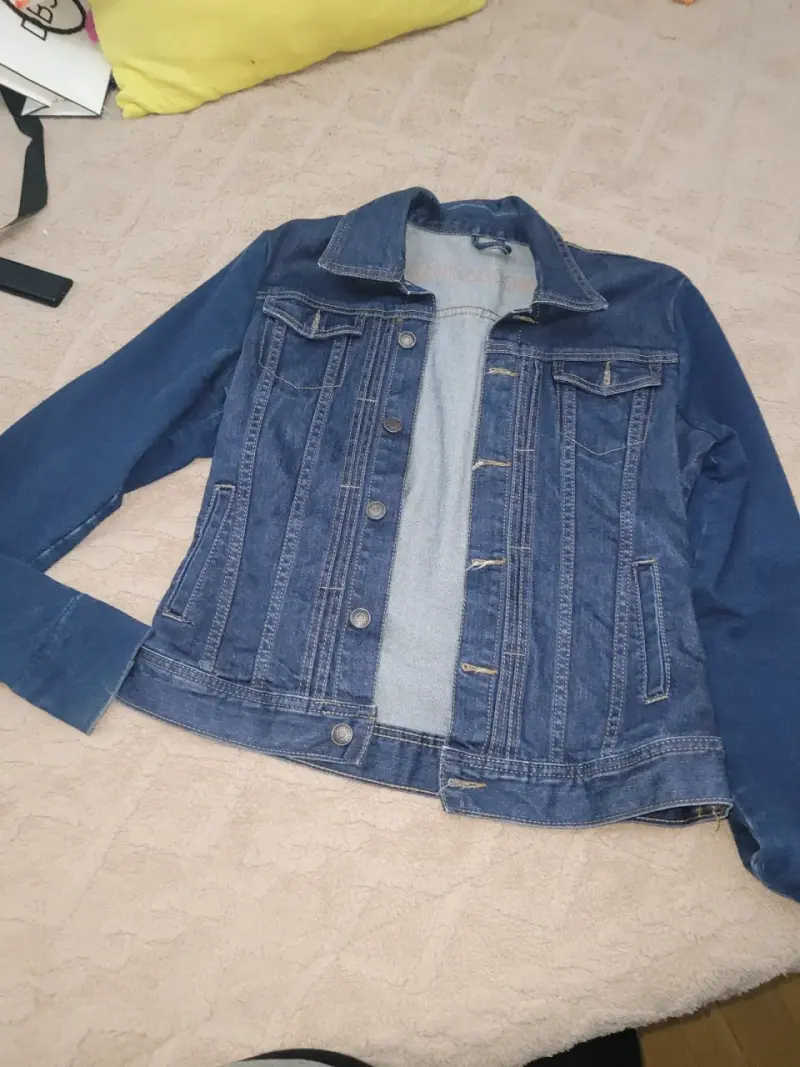 Chaqueta de mezclilla azul - 3