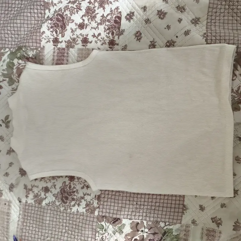 Top sin mangas blanco - 2