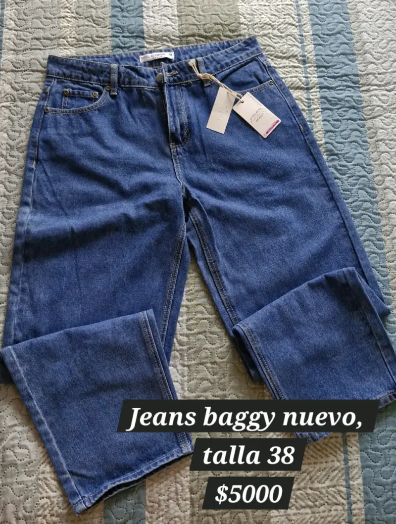Jeans baggy nuevos talla 38