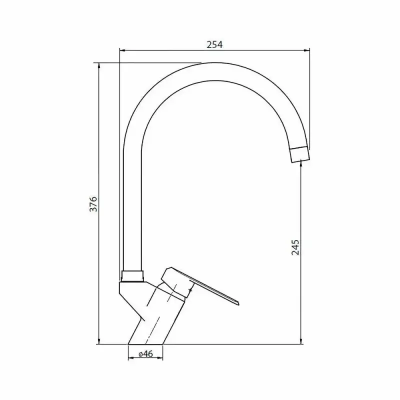 Llave Monomando Lavaplatos Stretto Marsella Ónix - 3