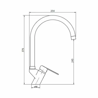 Llave Monomando Lavaplatos Stretto Marsella Ónix - miniatura 3