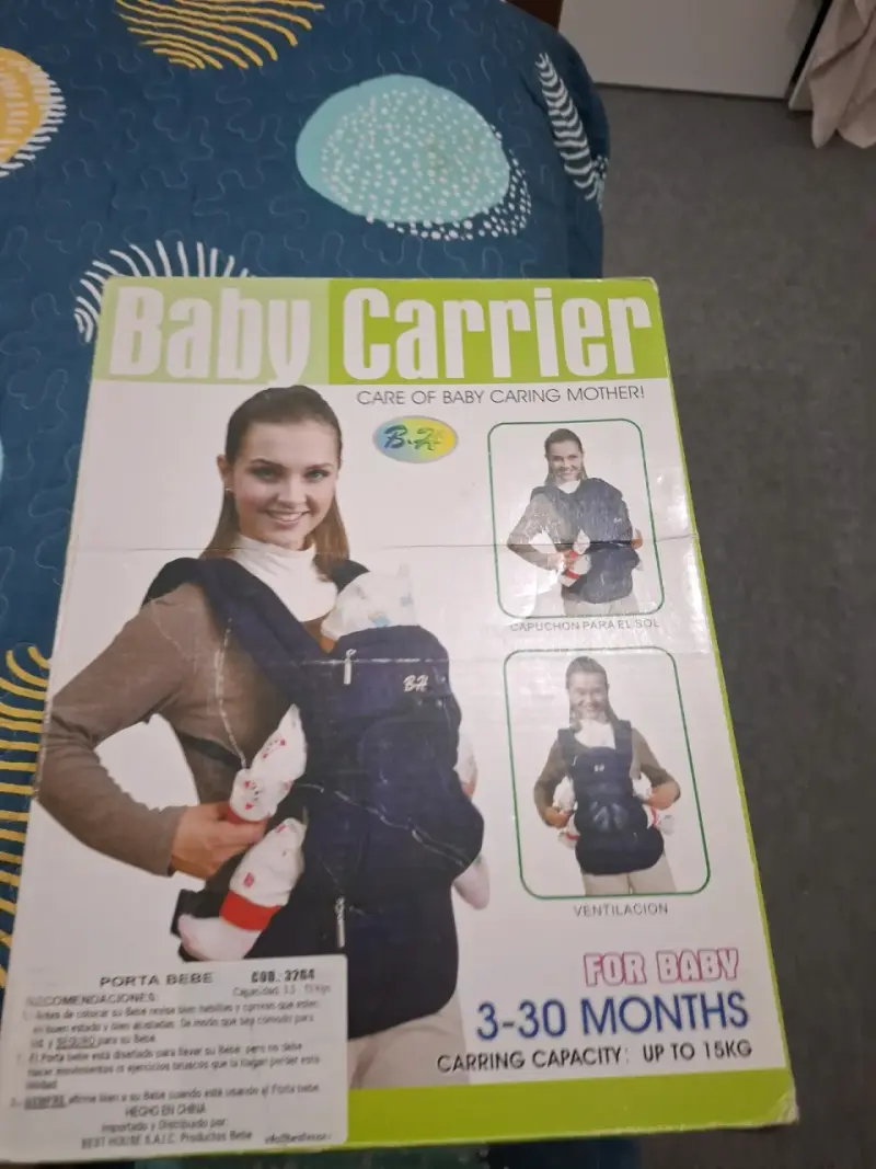 Porta bebé 3 a 30 meses