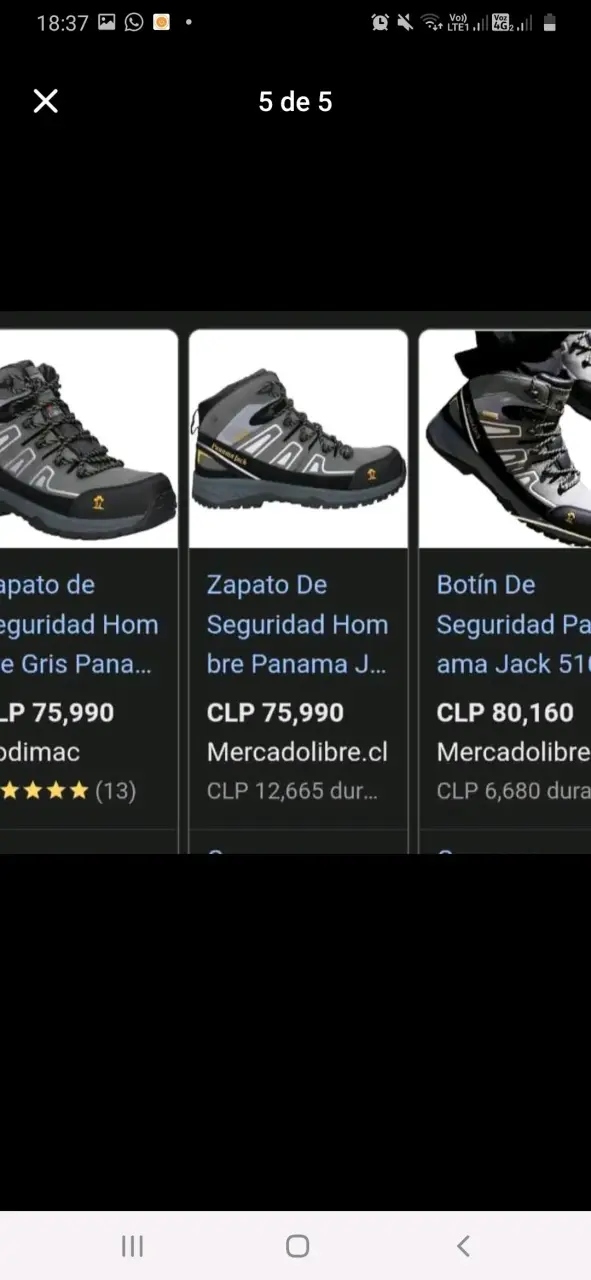 Zapatos de seguridad gris - 1