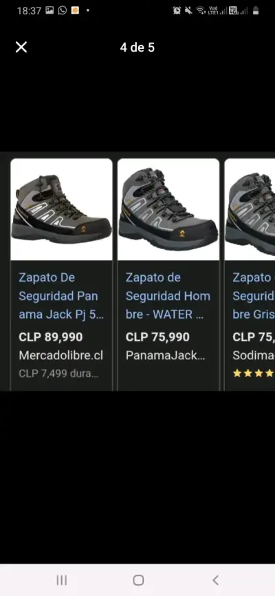 Zapatos de seguridad gris - miniatura 2