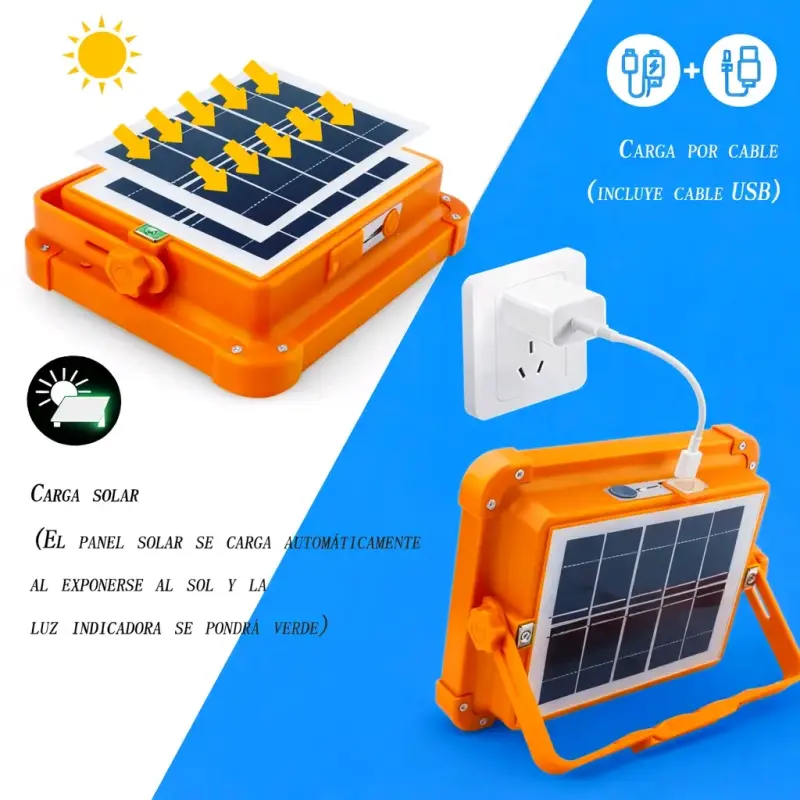 Reflector LED Solar/Eléctrico - 4