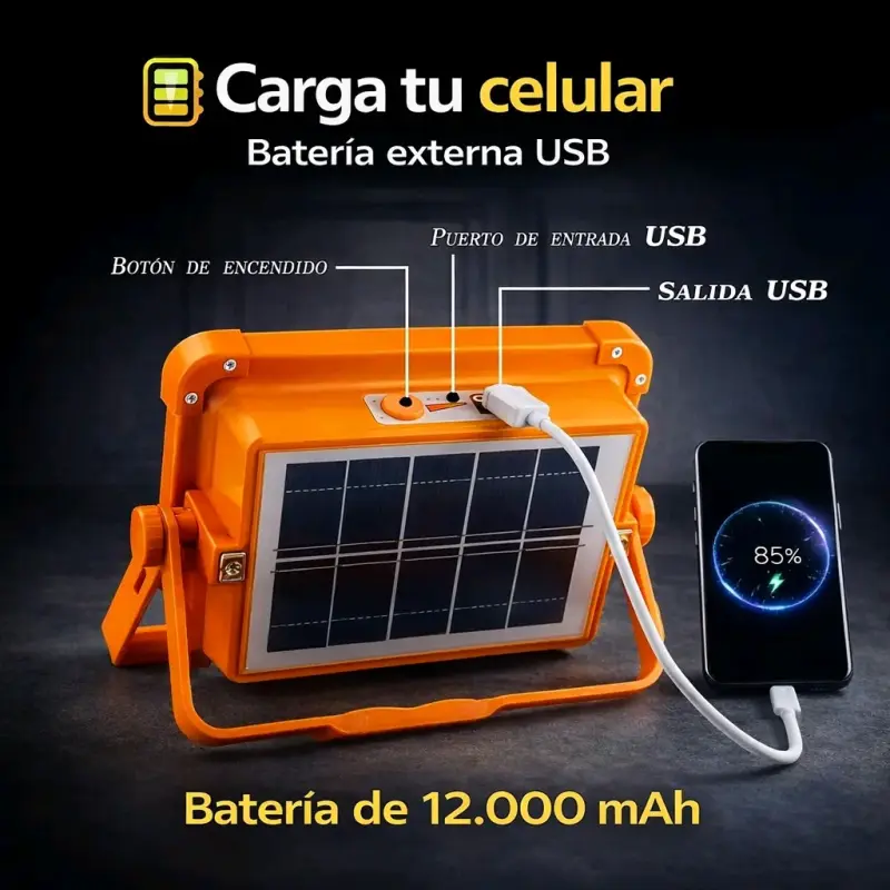 Reflector LED Solar/Eléctrico - 5